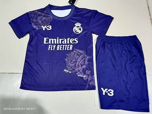 24/25 Real Madrid Special Y3 Kids Soccer Jerseys