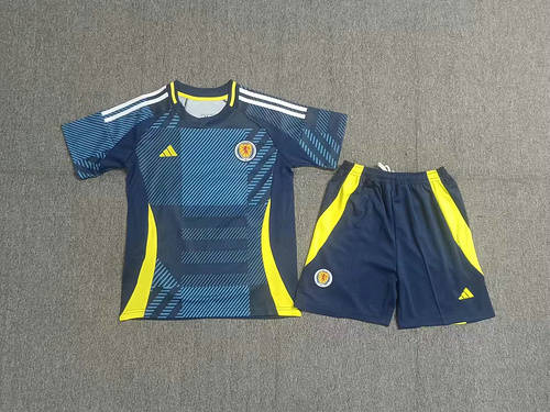 2024 Scotland Home Kids Soccer Jerseys