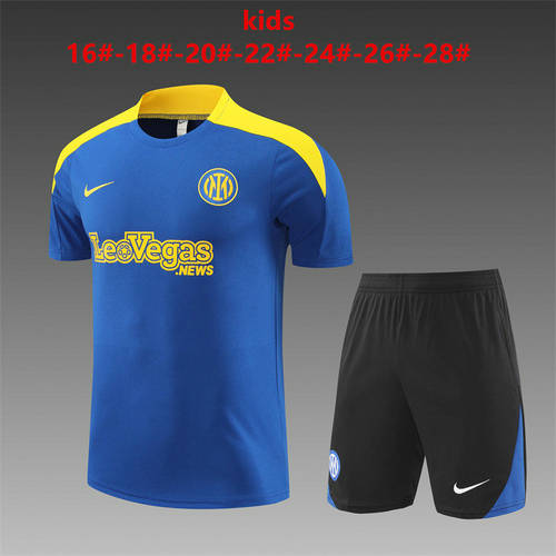 24/25 Inter Milan Kids Training Soccer Jerseys