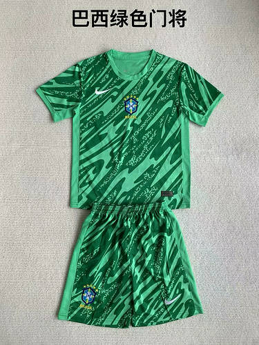 2024 Brazil Goalkeeper Adults And Kids Soccer Jerseys