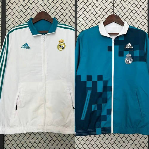 2017/18 Real Madrid Retro Both Windbreaker Jackets