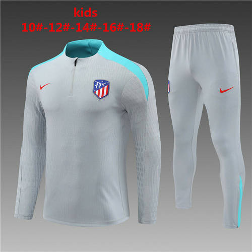 24/25 Atletico Madrid Player Kids Long Sleeve Training Suit