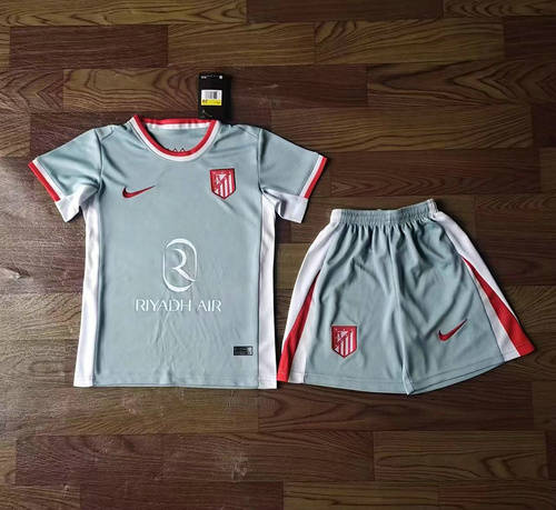 24/25 Atletico Madrid Away Kids Soccer Jerseys